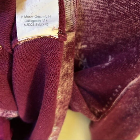 Almgwand ~Vintage Austrian Reindeer Button Front Hoodie Cardigan Sweater~ XL /16 - Picture 12 of 15